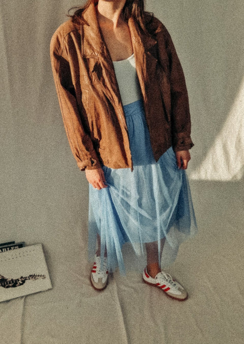 vintage leather jacket nutmeg