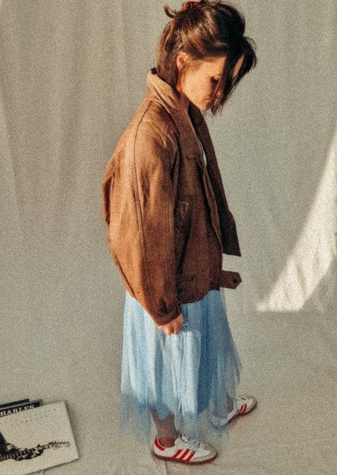 vintage leather jacket nutmeg