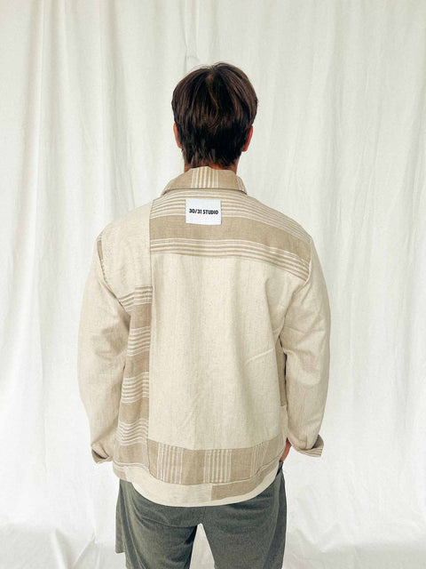handmade shirt jacket cream/beige