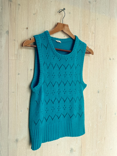 vintage sweater vest bluebird