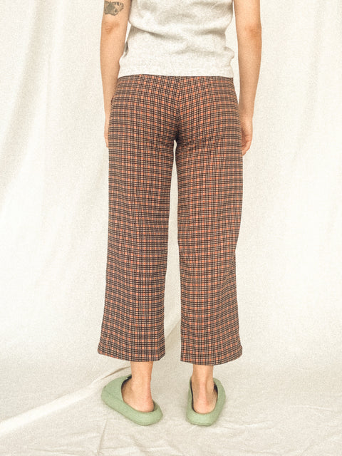 vintage checked pants