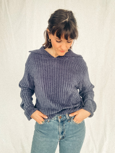 vintage 90s velvety jumper