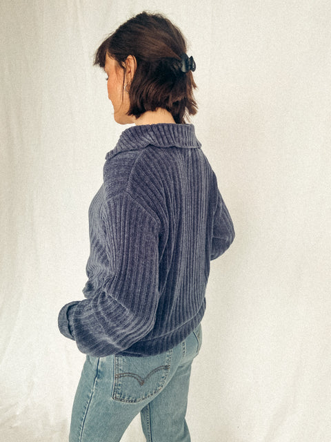 vintage 90s velvety jumper