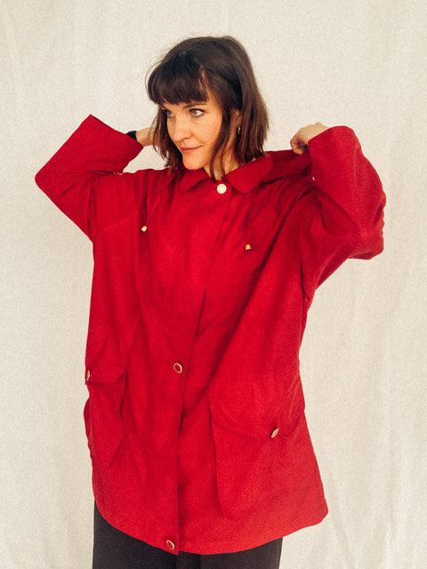 vintage red riding hood coat