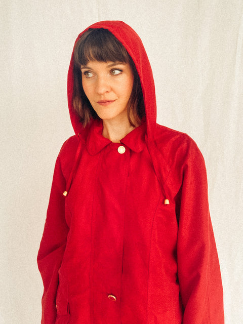 vintage red riding hood coat