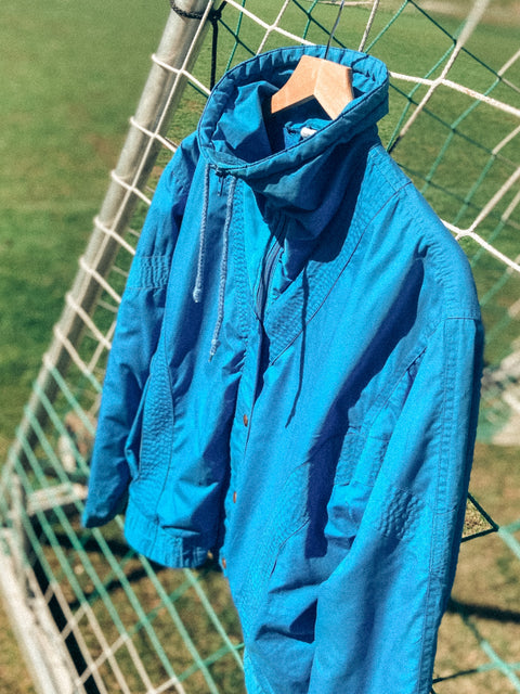 vintage sky blue insulated jacket