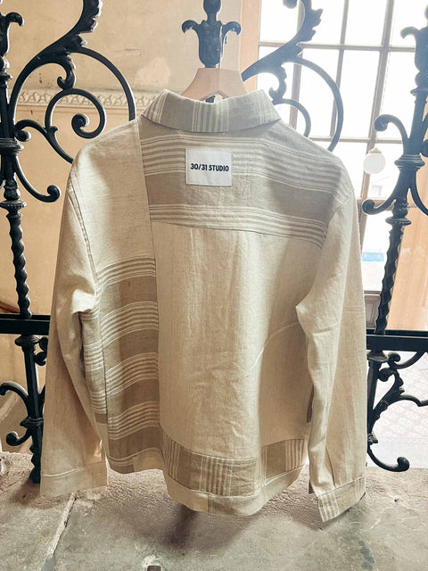 handmade shirt jacket cream/beige