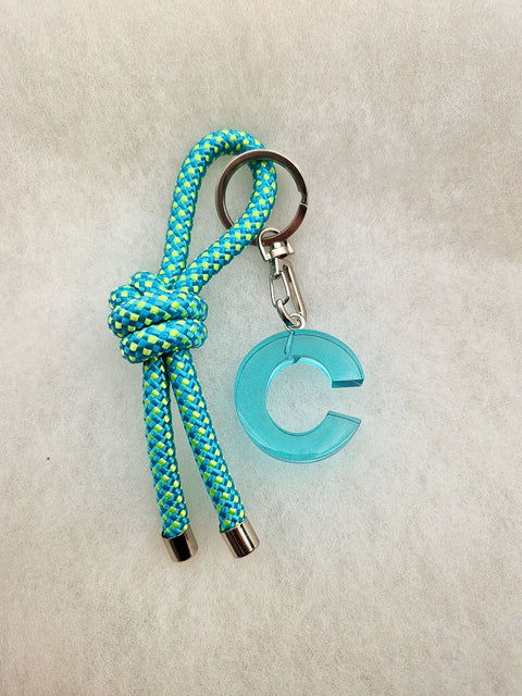 handmade keychain turquoise