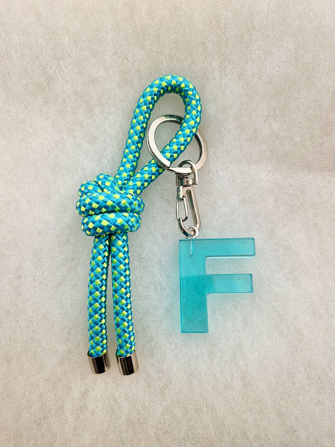 handmade keychain turquoise