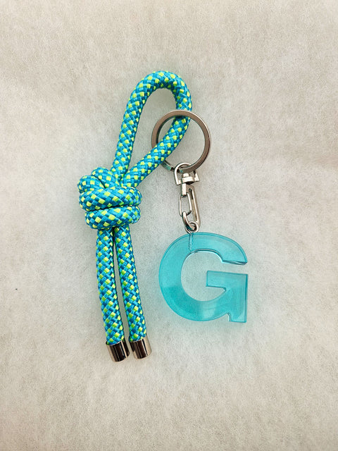 handmade keychain turquoise