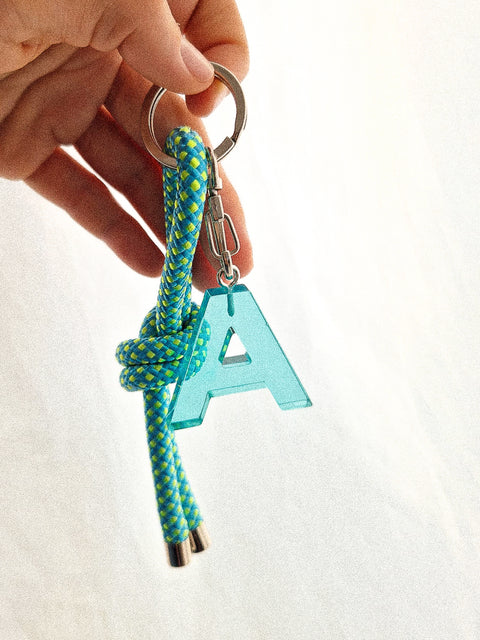 handmade keychain turquoise