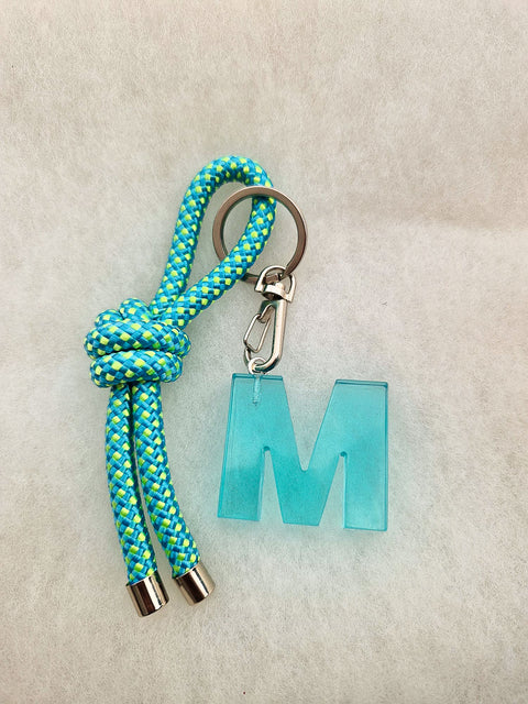 handmade keychain turquoise