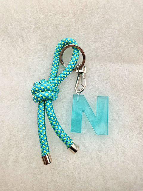 handmade keychain turquoise