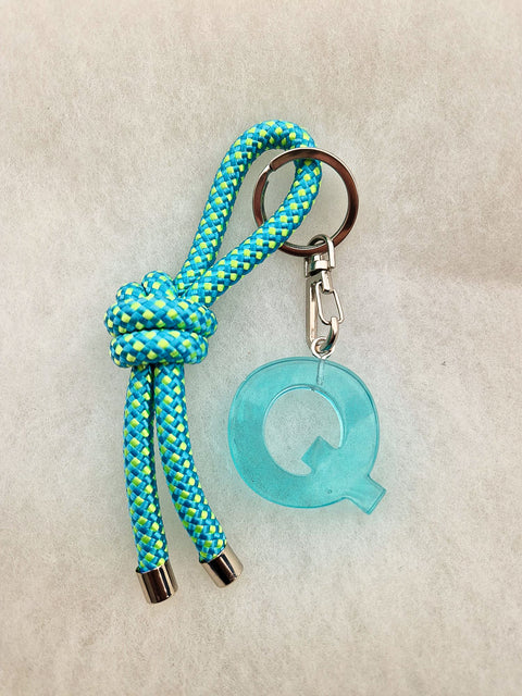 handmade keychain turquoise