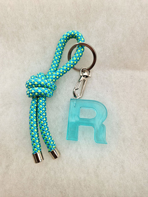 handmade keychain turquoise