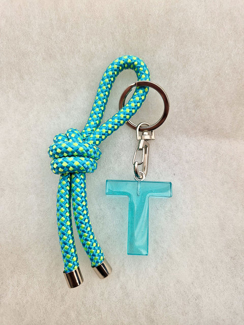 handmade keychain turquoise