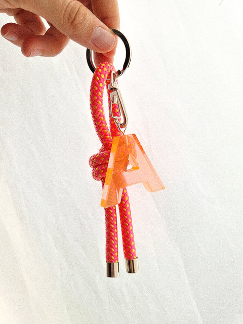 handmade keychain pink