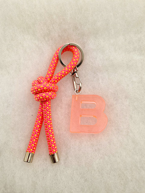 handmade keychain pink