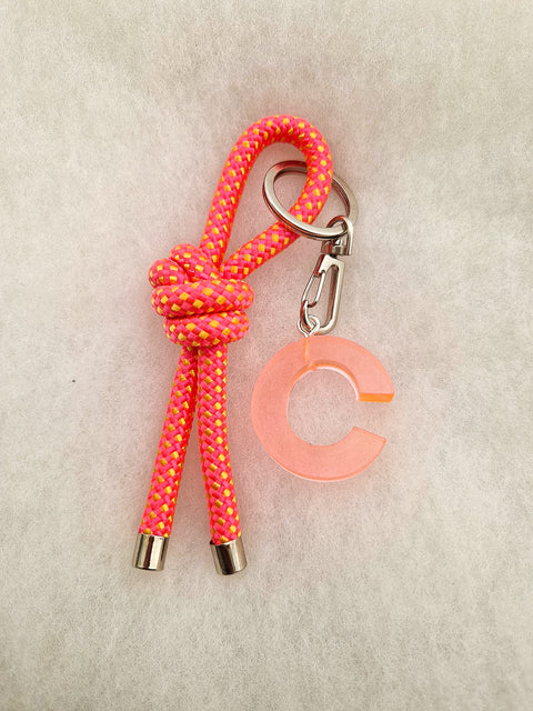 handmade keychain pink