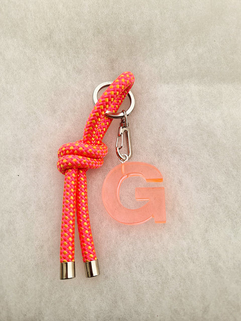 handmade keychain pink