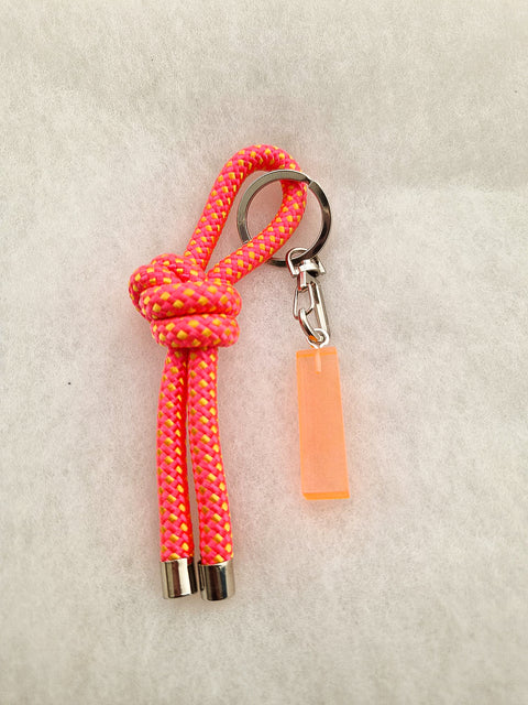 handmade keychain pink