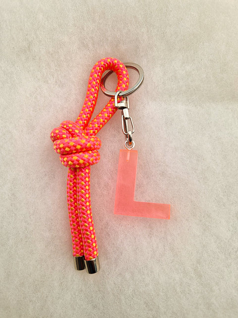 handmade keychain pink