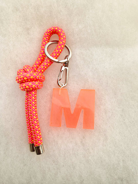 handmade keychain pink