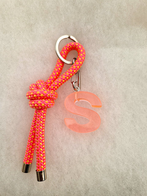 handmade keychain pink