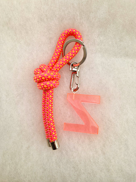 handmade keychain pink