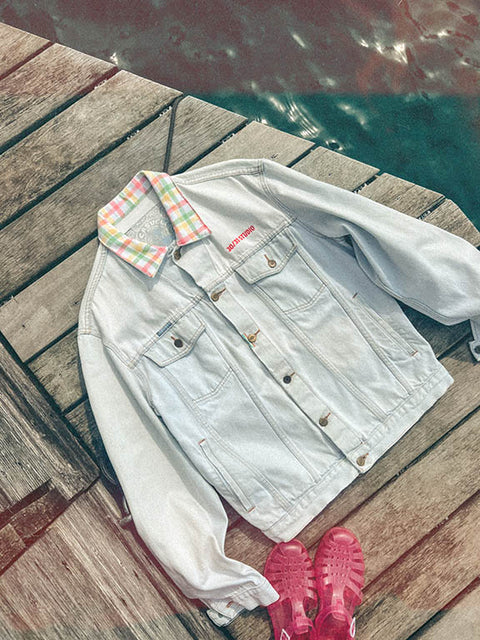vintage denim jacket reworked diner