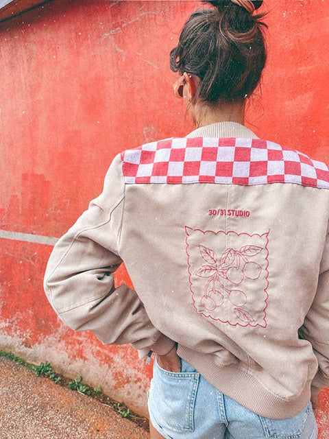 vintage bomber jacket reworked laissez faire