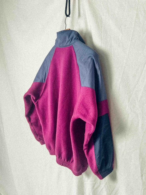 vintage fleece sweater plum