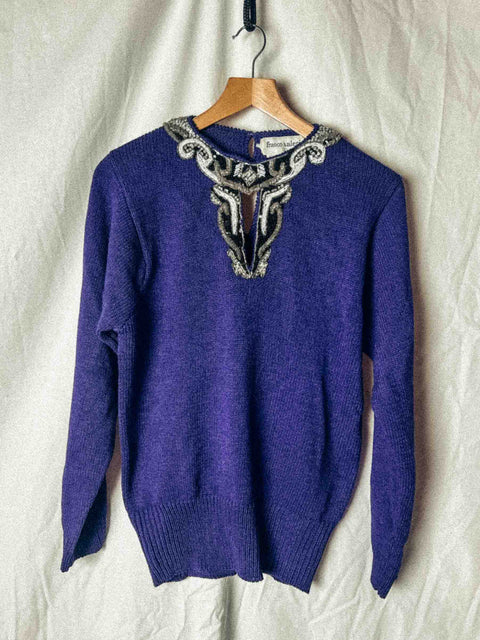 vintage embellished pullover franco valeri