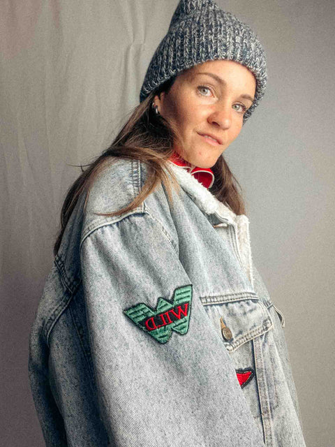 vintage denim jacket wild