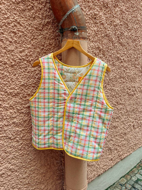 handmade vest mellow yellow