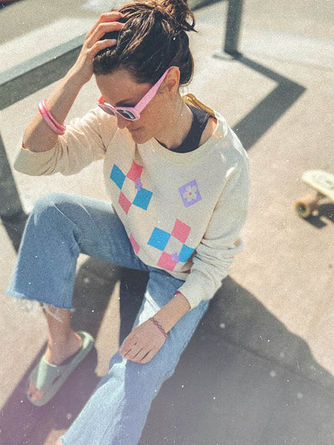 vintage rubix sweater butter reworked