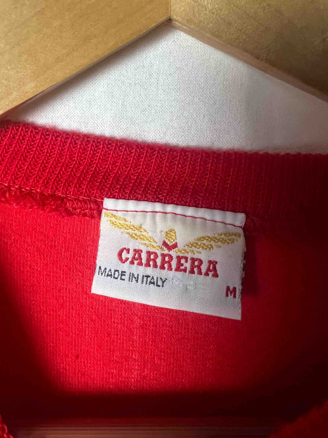 vintage red sweater carrera