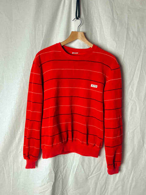 vintage red sweater striped