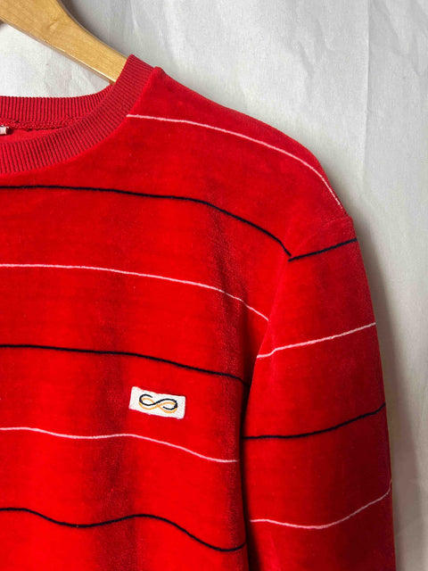 vintage red sweater striped