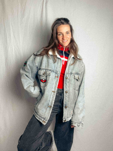 vintage denim jacket wild